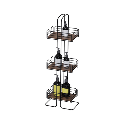 comprar Organizador de banheiro de pé Multifunção Rack de fio de ferro Acessório de chuveiro de aço inoxidável Fabricação em linha