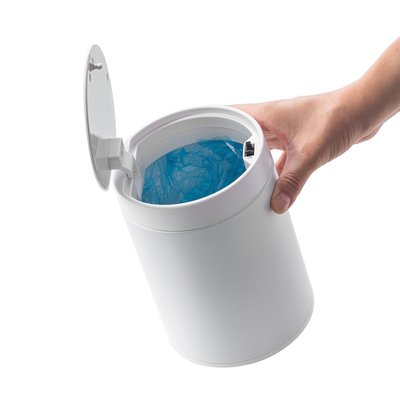 comprar 1.5L de aço inoxidável Mini Lixeira de escritório Com Pressão Abre a tampa Seleção de espaço da sala Fabricação em linha