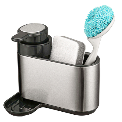 comprar Lavatório de cozinha organizador de lavatório de carro limpo com porta esponja de aço inoxidável Fabricação em linha