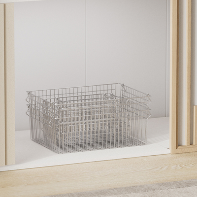 comprar Cestas de armazenamento de malha de arame de aço inoxidável para organização do quarto Fabricação em linha