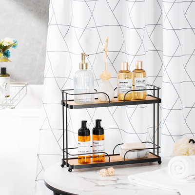 comprar Metal Prateado 2 Nível Banheiro Chuveiro Caddy Organizador Para Organização Ordemada Fabricação em linha
