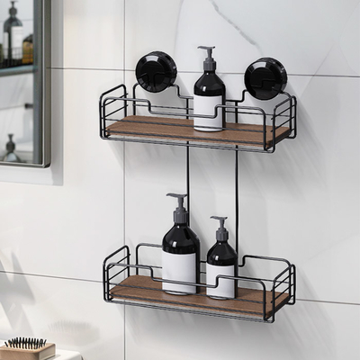 comprar Solução de armazenamento de banheiros Rack de arame de ferro com vaso de sucção e design de montagem na parede Fabricação em linha