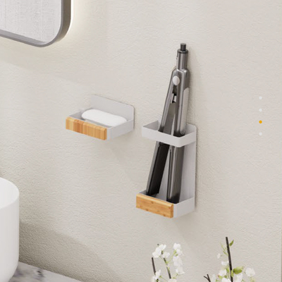 comprar Sem perfuração banheiro estante de chuveiro com sabão prato acabamento cromado 100 * 79 * 50mm tamanho Fabricação em linha