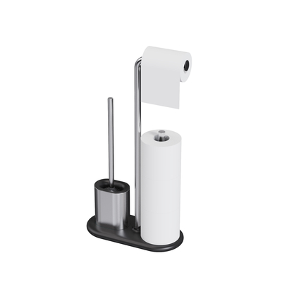 comprar Compatível suportador de papel de banheiro durável TPR escova de banheiro suportador de tecido SET Fabricação em linha