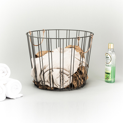 comprar organizador de guarda-roupa organizador de gavetas doméstico Cesto de metal com alça para artigos diversos Fabricação em linha