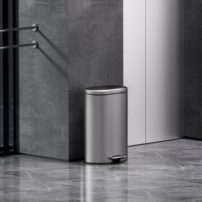 comprar Lixeira elegante para casa com pedal e suave fechar lixeira redonda de 30L Fabricação em linha