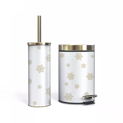 comprar Tipo de indução Pedal de Natal Lixeira com escova de banheiro Conjunto Solução definitiva de eliminação de resíduos domésticos Fabricação em linha