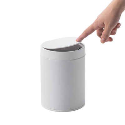 comprar Pressione abrir 1.5L de aço inoxidável mini contentor de lixo para despejo de resíduos de escritório e casa Fabricação em linha