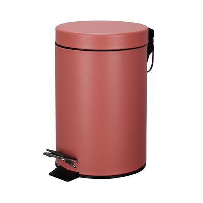 comprar 3L / 5L / 8L / 12L / 20L / 30L caixa de lixo redondo de aço inoxidável rolando tampa pedais ideal para escritório doméstico ou comercial Fabricação em linha
