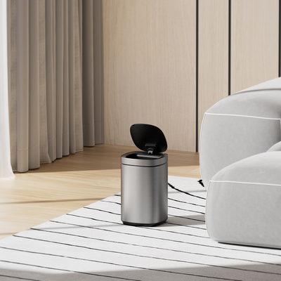 comprar 20L Satin Sensor Inteligente de Aço Inoxidável Bin Automático Sensor de Movimento Doméstico Sem Toque Lixeira com Tecnologia de Sensor Fabricação em linha