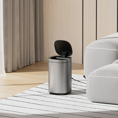 comprar Sensor de movimento sem toque de grande capacidade Sensor inteligente de aço inoxidável para uso doméstico Lato de lixo automático 30L Bateria Fabricação em linha