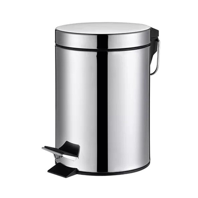 comprar 3L/5L/7L/12L/20L/30L Certificado BSCI SS Pedal de pé redondo Lixeira de lixo com tampa de rolamento de fechamento suave Fabricação em linha