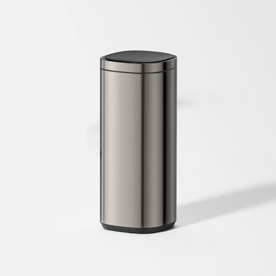 comprar Reservatório de lixo de aço inoxidável inteligente com sensor de movimento para gestão de resíduos sem mãos Fabricação em linha