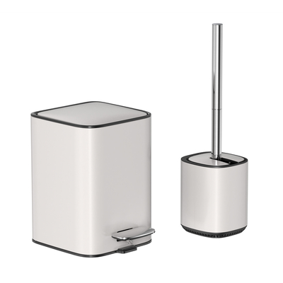 comprar Cobertura de rolamento Tipo 3L 5L Defender Série de aço inoxidável suave fechado retangular Lixeira de lixo de banheiro Fabricação em linha