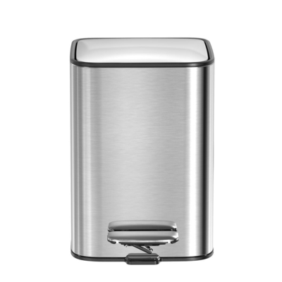 comprar 3L 5L aço inoxidável suave fechar lixeira retangular para cozinha sustentável banheiro escritório banheiro Defensor série Fabricação em linha