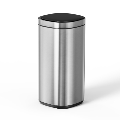 comprar 12L 30L 40L 50L Grande Capacidade Doméstico Sensor Inteligente de Aço Inoxidável Lixeira Automática De Lixo Com Bateria Fabricação em linha