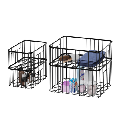 comprar Cestas de armazenamento doméstico Organizador de recipientes para casa Gabinete despensa armário cozinha geladeira Maquiagem de frutas Cesto de fio metálico Fabricação em linha