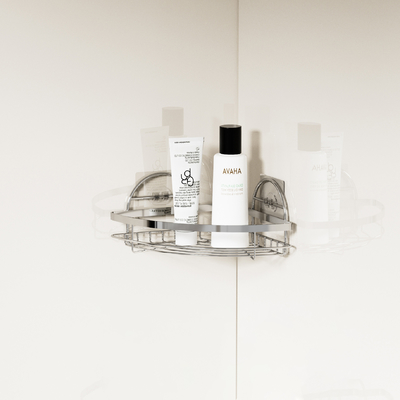 comprar Fácil de instalar Caddy de chuveiro de parede de aço inoxidável Corner Shower Rack para banheiro Fabricação em linha