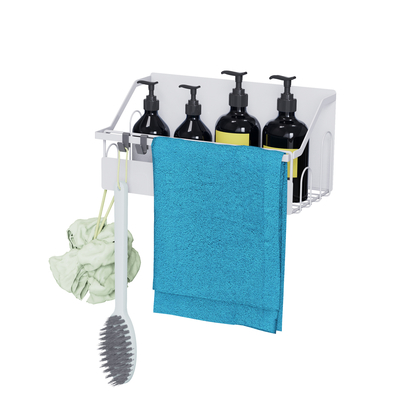 comprar Armazém de chuveiro de atração magnética para uso doméstico com porta-toalhas sem perfuração Organizador de banheiro montado na parede Caddy de chuveiro Fabricação em linha