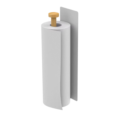 comprar Organizador de cozinha de atração magnética para uso doméstico sem perfuração Porta tecido montado na parede Porta papel de cozinha Fabricação em linha