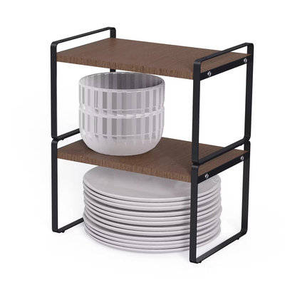 comprar Organizador de design moderno de tipo de madeira de tipo permanente Organizador de cozinha de metal elegante multifuncional para uso doméstico Fabricação em linha