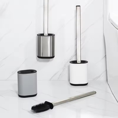 comprar TPR 2.0 de aço inoxidável Toilet Cleaning Brush And Holder Set Design moderno Fabricação em linha
