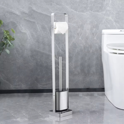 comprar Compacto de aço inoxidável de banheiro TPR Toilet Brush Holder SET Hot Europe Style Material de taça durável Polipropileno Fabricação em linha