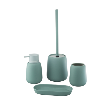 comprar Acessórios de banheiro de cerâmica elegante Conjunto Dispensador de espuma Dispensador de sabão Detentor de escova de dentes Fabricação em linha