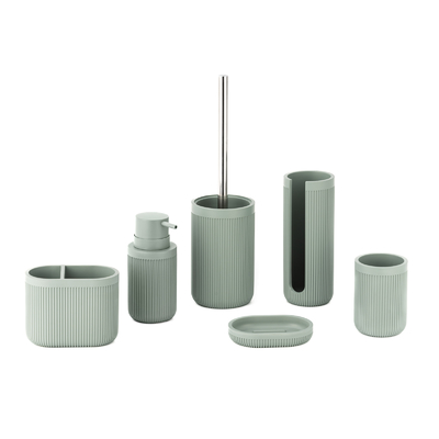 comprar Acessórios de casa de banho Conjunto Dispensador de espuma Dispensador de sabão Escova de dentes Porta-sabão Fabricação em linha