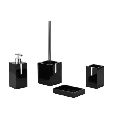 comprar Acessórios de casa de banho Conjunto Dispensador de espuma de poliresina Escova de dentes Porta-sabão Fabricação em linha