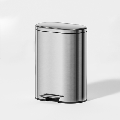 comprar lata de lixo redonda retangular pedalar lata de lixo para cozinha doméstica lata de lixo de aço inoxidável grande capacidade Fabricação em linha