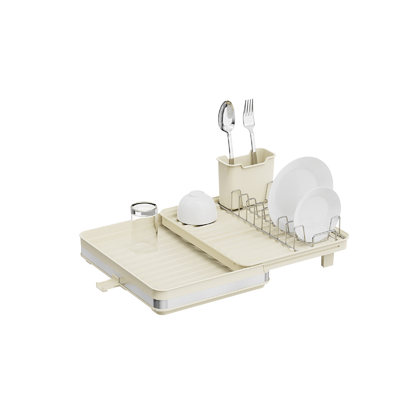 comprar Repositório de pratos de cozinha de aço inoxidável dobrável para poupança de espaço Repositório de secagem de pratos de alta qualidade Fabricação em linha