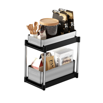 comprar Estante de armazenamento para cozinha de aço inoxidável 395*230*389mm Rectangular Fabricação em linha