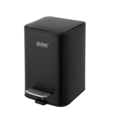 comprar Caixote de lixo de pedal de aço inoxidável 18L Capacidade suave fechado elegante Lixo doméstico rectangular arredondado Fabricação em linha