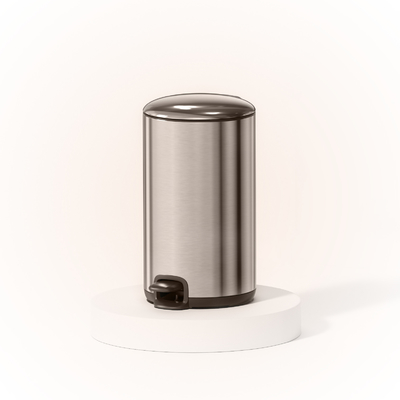 comprar Caixote de lixo com pedal de tampa fina de aço inoxidável com tampa rolante suave e fechada Tipo 20L Caixote de lixo doméstico de cozinha Fabricação em linha