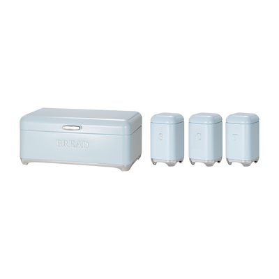Containers de armazenamento de cozinha da série Crown Metal Bread Bin Set para Te café e armazenamento de pão