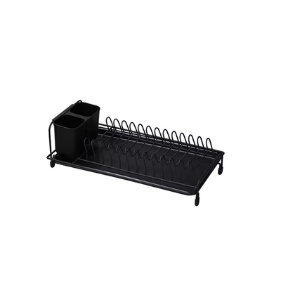 Equipamento de secagem de pratos com bandeja de gotejamento removível e porta utensílios
