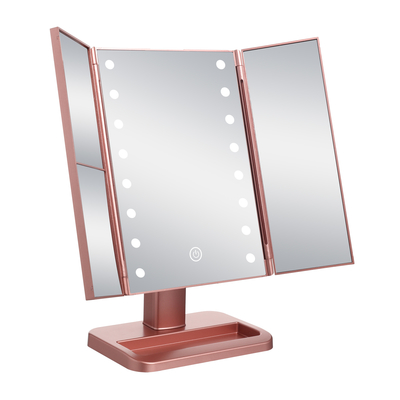Elegança dobrável do Vanity Mirror com borda plana e de bisel