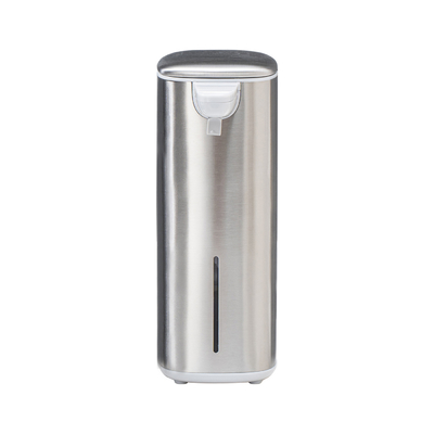 Sensor sem toque de aço inoxidável Dispensador de sabão de bomba de espuma líquida Dispensador automático recarregável de sabão para banheiro